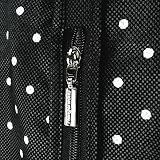 Atmungsaktiver Kleidersack – schwarz-weiß gepunktet – 152 cm – Hangerworld - 4