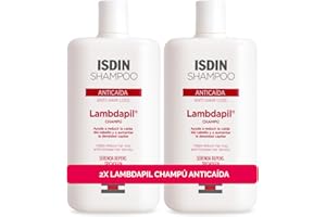 ISDIN ISIDN Pack x2 Lambdapil Champú Anticaída 400 ml, 25% de descuento, Ayuda a Reducir la Caída Excesiva del Cabello Y a Aumentar su Densidad