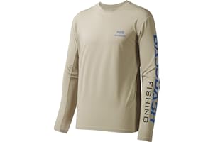 Bassdash, Maglietta da pesca da uomo con protezione solare UV UPF 50+, maglietta a maniche lunghe