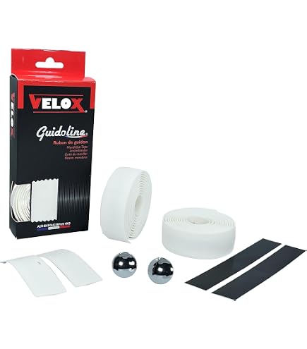 Guidoline Soft Grip Velox – Ruban De Guidon Perforé, Polyuréthane, 190x3 Cm, Fabriqué En France, Avec Bouchons Et Finitions