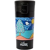 Any Morning 380 ml Paslanmaz &Ccedil;elik Termos Mug, &Ccedil;ift Katmanlı, Sızdırmaz Kapaklı, Siyah BA21522