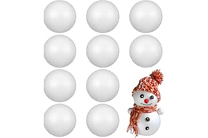 SOIMISS Bastelschaumkugeln 8Cm Weiße Modellierkugeln Runde Styroporkugeln aus Styropor Formen Kunstkuchendeckel für DIY-Malerei Blumen Arrangieren Hochzeitsfeier Dekoration 10St