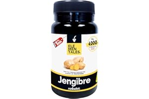 NOVA DIET Novadiet - ELEMENTALES JENGIBRE Càpsula con Jengibre - Complemento Alimenticio Antiinflamatorio y Digestivo - Para Aliviar Digestiones Pesadas, Hinchazón y el Dolor Menstrual.- 30 Cápsulas Vegetales