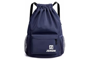 JSNOM Sacca Sportiva Palestra Mare: Zaino Casual Spiaggia Impermeabile per Viaggio Yoga Escursionismo Nuoto Allenamento Scuola con Coulisse per Uomo Donna