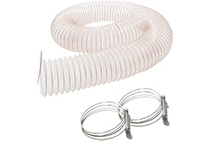 DIAMWOOD EXPERT EN EQUIPEMENT 2,5M Tuyau Flexible Aspiration Poussières Copeaux Bois PU Acier Cuivré D. 100mm + 2 Colliers Serrage - Diamwood