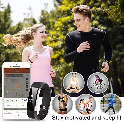 Fitness Tracker,iPosible Orologio Fitness Activity Tracker Cardiofrequenzimetro Impermeabile IP67 Contapassi Smartband Braccialetto Pedometro da Polso GPS Smart Watch per Uomo Donna per Android e iOS Smartphone e Braccialetto Sostituibile