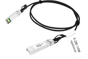 GWFIBER Cable SFP+ 10G - 2 metros - 10 Gbps - SFP Twinax Direct Attach - Cable de cobre - Pasivo - Ubiquiti Networks - SFP-H10GB-CU2M UC-DAC-SFP+ - Compatible con Cisco Juniper Ubiquiti