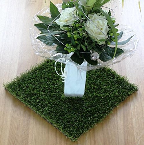 Preisvergleich Produktbild Grasmatte Kunstgras Gras Matte Osternest Deko Kunstblumen Kunstpflanzen Ostern (33cm)