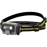 Ledlenser HF6R Work Şarj Edilebilir Kafa Feneri | 60 saate kadar aydınlatma s&uuml;resi, 160 m aydınlatma mesafesi, USB-C, kırmızı