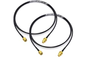 BINGFU SMA-Stecker auf SMA-Buchse RG174 Antennenverlängerungs-Koaxialkabel 1 m (2 Stück) für 4G LTE-Router-Gateway-Modem Mobilfunk-Router-Gateway SDR-Dongle-Empfänger