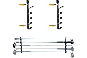 AUXPhome Designs 5 Fächer für Golfschläger, horizontale Wandhalterung für Golfschläger, GolfschlägerOrganizer, Präsentationsregal, Golfschläger, PutterStänder für Männer und Frauen – keine
