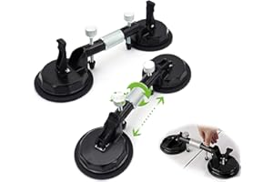 HIGHTOP Ventosa regolabile da 15,2 cm per giunzione e livellamento, strumento professionale per l'installazione di granito, pietra, marmo, vetro