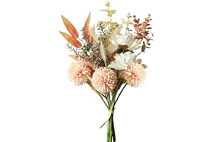 KIRIFLY Kunstblumen Künstliche Pflanzen Blumen Deko Seidenblumen Hortensien Blumenarrangements Kernstück Hochzeit Blumenstrauß(Champagner)