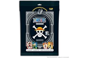 PANINI One Piece Trading Cards 25EME Anniversaire Starter Pack (1 classeur + 2 Pochettes de 8 Cartes + 1 Carte édition limitée)