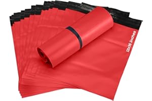 G4GOODS® - 50 Red Parcel Bags and Postage Bags 12" x 16'' / 305 x 405mm - Self Seal Strong Mailing Bags - Eco-Friendly Plastic Packaging for Clothes and Parcels. Perfect for Courier Shipping Bag