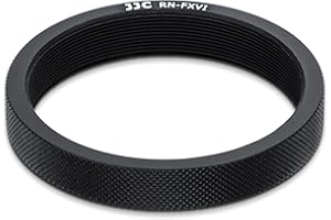 JJC Pierścień adaptera filtra obiektywu aparatu do aparatu Fujifilm X100VI X100V X100F X100T X100S X100 X70 - obsługa filtra 49 mm i oryginalna osłona obiektywu FLCP-49 - Wymień Fujifilm AR-X100 -