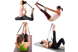 LTG PRO Yoga Stretch Strap D-Ring Belt Fitness Exercise Leg Strong Band Gym Figure Waist