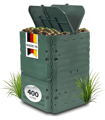 Zewool HANDY-350 Thermo Komposter • 350 Liter • Doppelwandig Isoliert • 5 Jahre Garantie • Schnelle Kompostierung