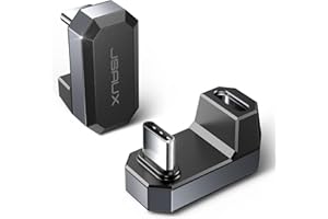 ‎JSAUX JSAUX Adapter USB C 180 stopni (2 sztuki), wtyczka typu C na gniazdo USB C 4.0, PD 100 W, kompatybilny z Steam Deck, Switch, tabletami, telefonami i innymi urządzeniami typu C
