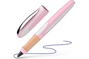 Schneider Stylo roller Ray 187814 (rechargeable avec cartouches d'encre standard, convient aux droitiers et aux gauchers) Cherry Blossom
