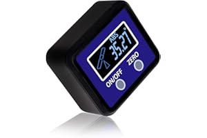Angle Gauge, eOUTIL Digital Protractor/Inclinometer/Angle Finder with V-Groove Magnetic Base - Precision Level Box for Automobile, Woodworking, Building, Drilling Machinery, Masonry