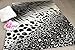 Produktbild Carat Designer Teppich Leopard Zebra Schwarz Grau in 2 Größen