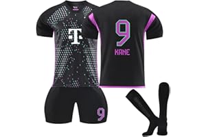 VVNHJA Trikot Kinder Fußball Trikot Set 23/24 Neues Hause/Auswärts Fussballtrikot Trainingsanzug Sportshirt Herren/Junge Football Training Tshirts, Shorts und Socken Anzug Outdoor Sport Trikot