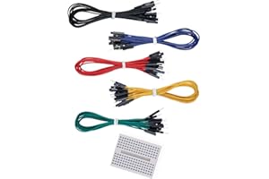 ELEGOO Jumper Wire Kabel Male Female 200mm 50er Set Zusammen mit ein 170 Kontakte Breadboard