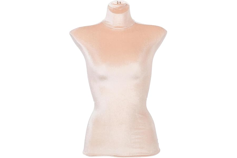 Durlo Mannequin Fabric Cover, Velvet Upper Body Female Model Cover for Clothing Store Boutique Dress Stand