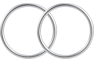 MENGH-SHOP Baby Sling Ringe Tragetücher Ringe Tragbar Aluminiumring für Kleinkinder Neugeborene Kinder Tragetuch Silber 2 Stücke
