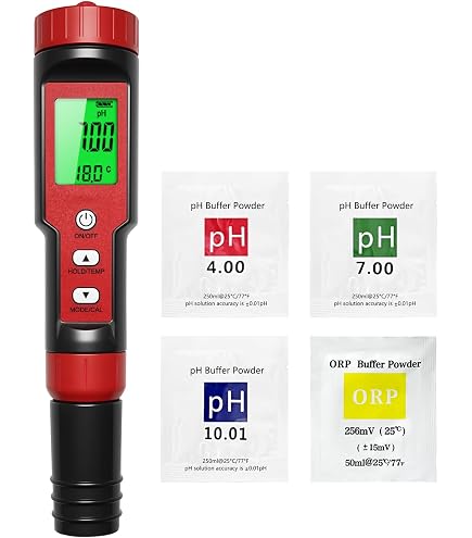 Tester Acqua PH ORP Ad Alta Precisione - Termometro E Monitor Millivolt (mV) Portatile - Foto 6