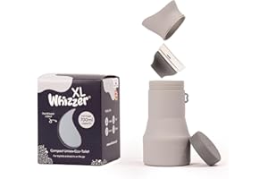 KIDDIWHIZZ Whizzer™ - Discreet Portable Toilet For Adults - Seen on Dragons Den - Travel Essentials for Festivals, Camping, Caravans & Travel - Silicone Pee Bottle for Men & Women - Portable & Leakproof - 500ml