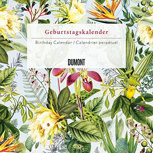 Immerwährender Geburtstagskalender floral 2020 - Archive by Portico Designs - Quadrat-Format 24 x 24 cm