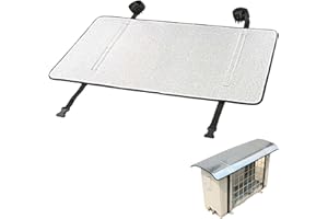 PEOSEVI Climatiseur Exterieur pour Unités Murales, Housse Protection pour Climatiseur avec Sangle Fixation en Nylon, Anti-UV & Étanche, Feuille D'aluminium Réfléchissante, Isolation