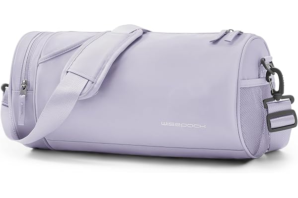SZSYCN Gym Duffle Bag avec Compartiment à Chaussures pour Hommes Femmes Fitness Holdall Barrel Sports Bags Natation Tennis Luggage Weekender Light Weight Dry & Wet Bags,Violet