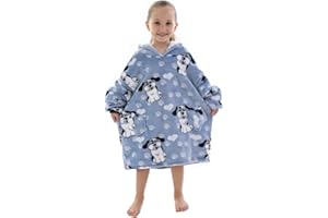 Kuceng Kids Oversized Hoodie, Cute Animal Snuggle Hoodie Kids – Soft & Warm Oversized Blanket Hoodie Kids, Fleece Wearable Blanket for Girls & Boys 3-6 yrs