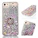 Produktbild Flüssig Hülle für iPhone SE / iPhone 5S / iPhone 5, Glitzer 3D Liquid Hülle für iPhone SE 5S 5, ZCRO Flüssigkeit Case Handyhülle für iPhone SE 5S 5 Schutzhülle Flüssig Glitzer Transparent Hart Plastik Zurück Hardcase Glänzend Bling Luxus Cover und Silikon Rahmen Durchsichtig Kristall Klar Etui Handy Tasche Hüllen mit Handy Ring Halterung Ständer für iPhone SE 5S 5 (Grau)