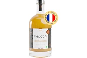 SHOGGA | Jus de gingembre bio | Made in France | Boisson premium sans alcool | 12 super-aliments : gingembre frais pressé à froid, citron, curcuma, poivre de Kampot, herbes et épices (200ml)