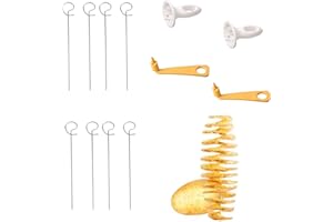 JVHLOV Pack of 2 Potato Spiral Cutter Potato Tower Machine, for Potato Tower Parties, for Potato Tower, Barbecue, Gather, Party, Camping, Family, Kitchen