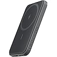 Anker Power Bank, 621 Magnetic Battery (MagGo), 5000mAh Magnetic Wireless Portable Charger with USB-C Cable, Only Compatible 