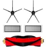Ozemtek Siyah Roborock ile Uyumlu S5 Max Yan Fır&ccedil;a,Hepa Filtre Yedek Par&ccedil;a,S5 Max S50 S6 S6 Maxv S6 Pure ile Uyumlu Fır&ccedil;a,Hep