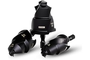 CSOOM Lot de 3 alésoirs en PVC à tige hexagonale (15-31 mm), alésoir pour raccords de tuyaux en plastique, raccord de tuyau en PVC, alésoir pour sanitaire, agrandissement de la conduite d'eau