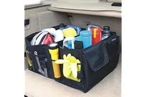 CYBERNOVA Multipurpose Car SUV larger Organizer Collapsible Foldable Cargo Storage Boot Organiser/Heavy Duty Jumbo Bag Shopping Tidy Storage - Car and Tool Organizer