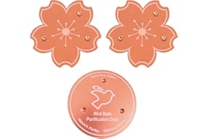 SEESUNO 3 Pcs Bird Bath Copper Disk, Bird Bath Purification Disc for Physical Clean Water All Season Outdoor Birdbaths