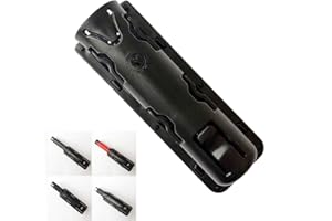 LICHIFIT Gas Baton Holder Pouch 360 Grados Rotación Extensible Plástico Giratorio EKA Baton Case Funda telescópica