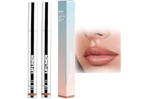 Kidmis Abziehbarer Lippenkonturenstift, Plump Lip Lines Lip Liner Zeigen Sie, dass die Lippenfarbe Make-up nicht abnimmt Peel Off Lip Liner 5 ml Concealer Augenringe (5ML*2)