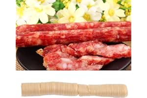 Lecxin Sausage Casing, 14 Meter Edible Drying Cantonese-style Sausage Casing for Flavorous Homemade Sausages Ham