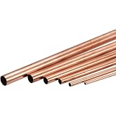 Sourcing Map Lot De 6 Tubes En Cuivre 2mm 3mm 4mm 5mm 6mm 7mm OD - Paroi 0,2mm - Longueur 200mm - Pour Bricolage Et Modélisme