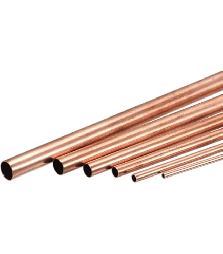QUARKZMAN Kupferrohr 3/8 Zoll Außen-Ø X 3 Ft Länge, 1/32 Zoll Wandstärke – Nahtlos, Weich, Für Kühlmittel, Klimaanlagen & Kühlschränke