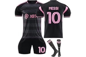 GENERIC Messi football kit for kids | Messi football kits for 23/24 | Full football kit for kids includes Jersey, Short and Pair of Socks